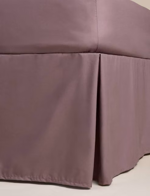 M&S Pure Egyptian Cotton Valance Sheet in Purple