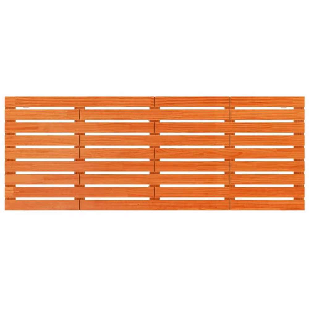 Berkfield Home Rustic Solid Wood Pine Wall Mount Headboard in Tan, W: 166 cm, D: 3 cm, H: 63 cm – 4