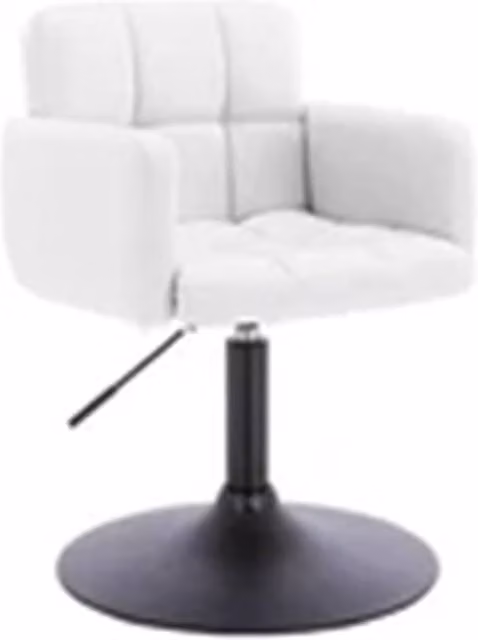 Nordara White Bedroom Makeup Soft Seat in White, Width: 100 cm
