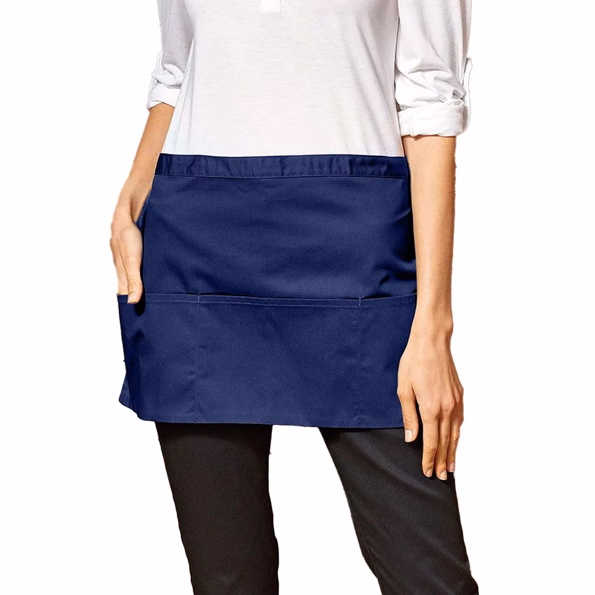 Premier Colours 3 Pocket Short Apron in Blue – 2