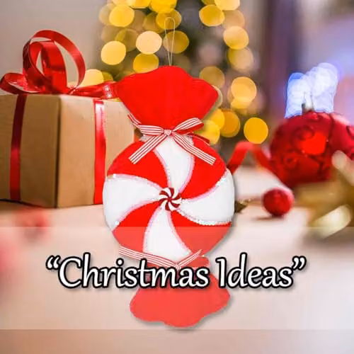 VFM e-Store Red Striped Candy Cane Christmas Tree Hanging Ornament, 40 cm – 6