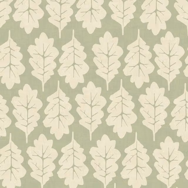 iLiv Oak Leaf Fabric in Lemongrass Green