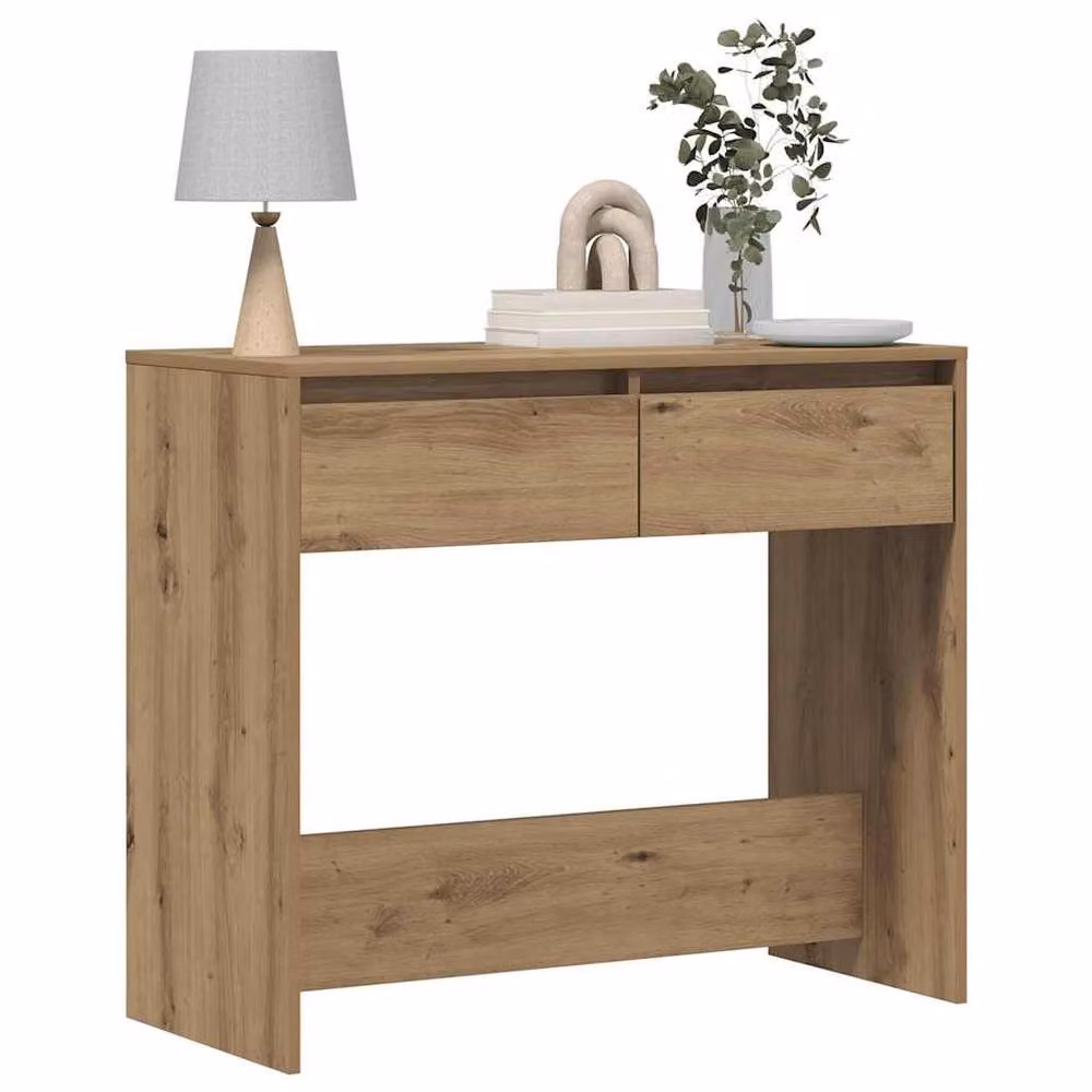 Berkfield Home Artisan Oak Console Table in Brown, W/D/H: 89 x 41 x 76.5 cm – 3
