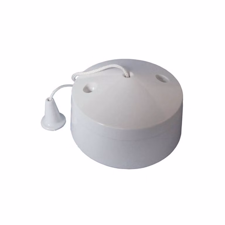 McAlpine White Plastic 6A Ceiling Pull Switch