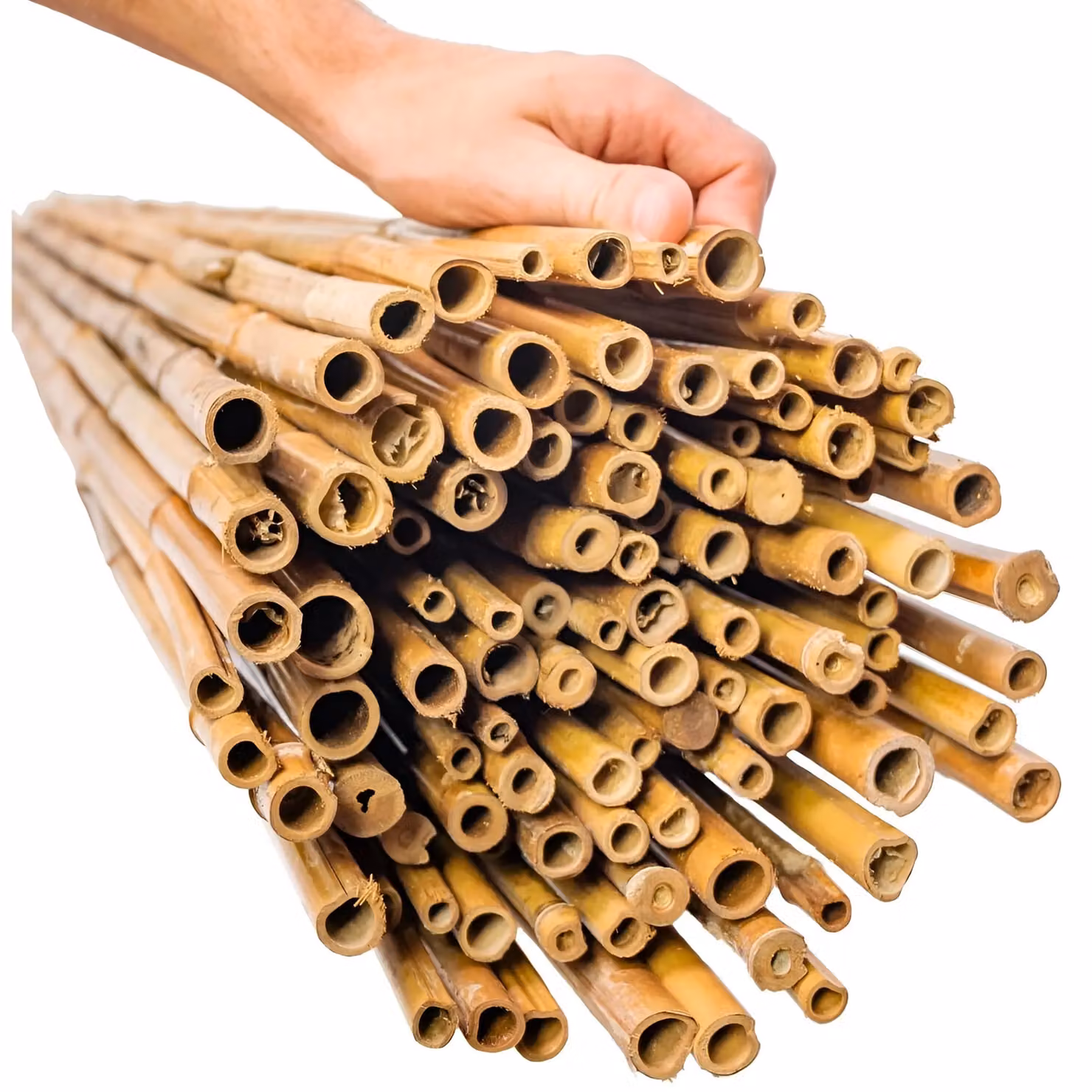 Primrose Brown Carbonised Caramel Bamboo Fencing Screening Roll, W: 190 cm, H: 180 cm – 3