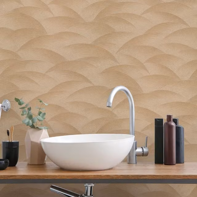 Erismann Gold Geometric Abstract Non-Woven Vinyl Washable Wallpaper