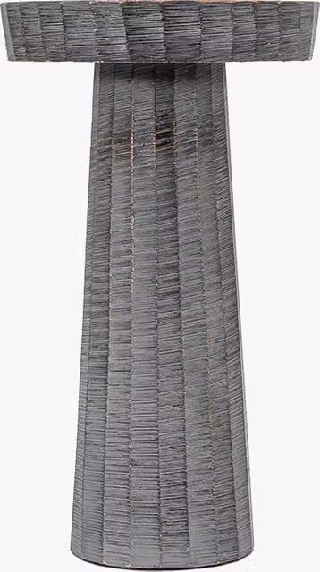 Perch & Parrow Farley Candlestick in Antique Grey - Small