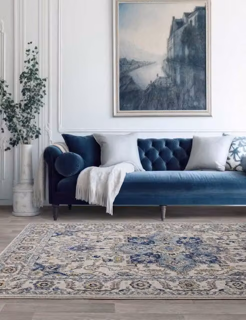Asiatic Nova Blue Mix Oriental Woven Persian Rug