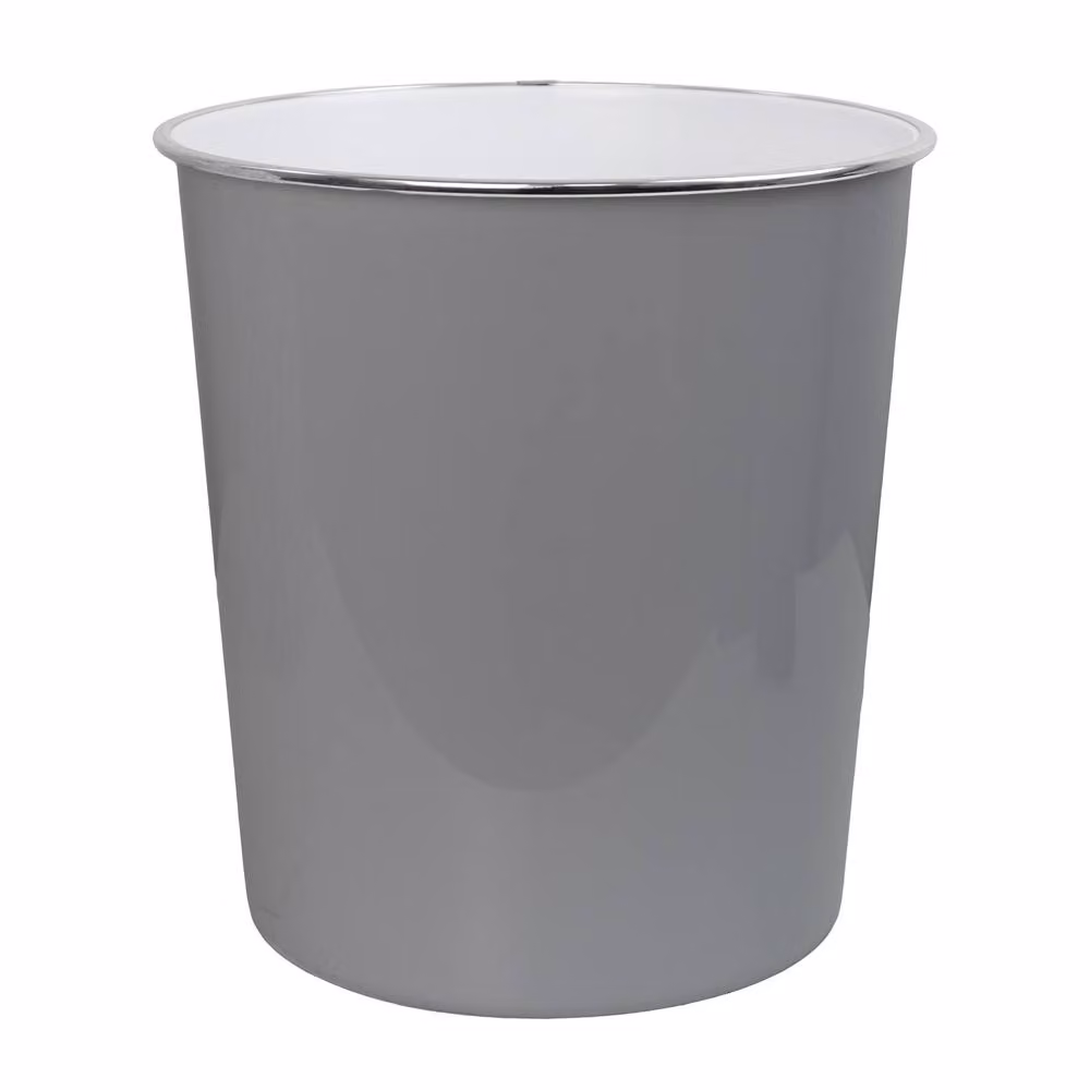 JVL Onyx Round Waste Bin Set of 2, 7L, Grey – 2