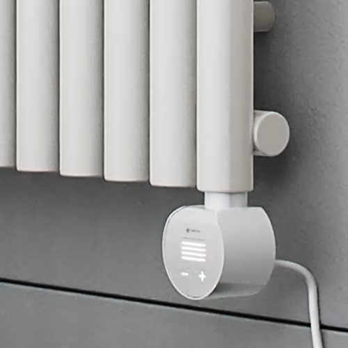 Terma Rolo Room E Electric Radiator with Wifi and App Control, White (RAL 9016), 1.5 kW, H: 200 cm x W: 59 cm x D: 5.9 cm – 4