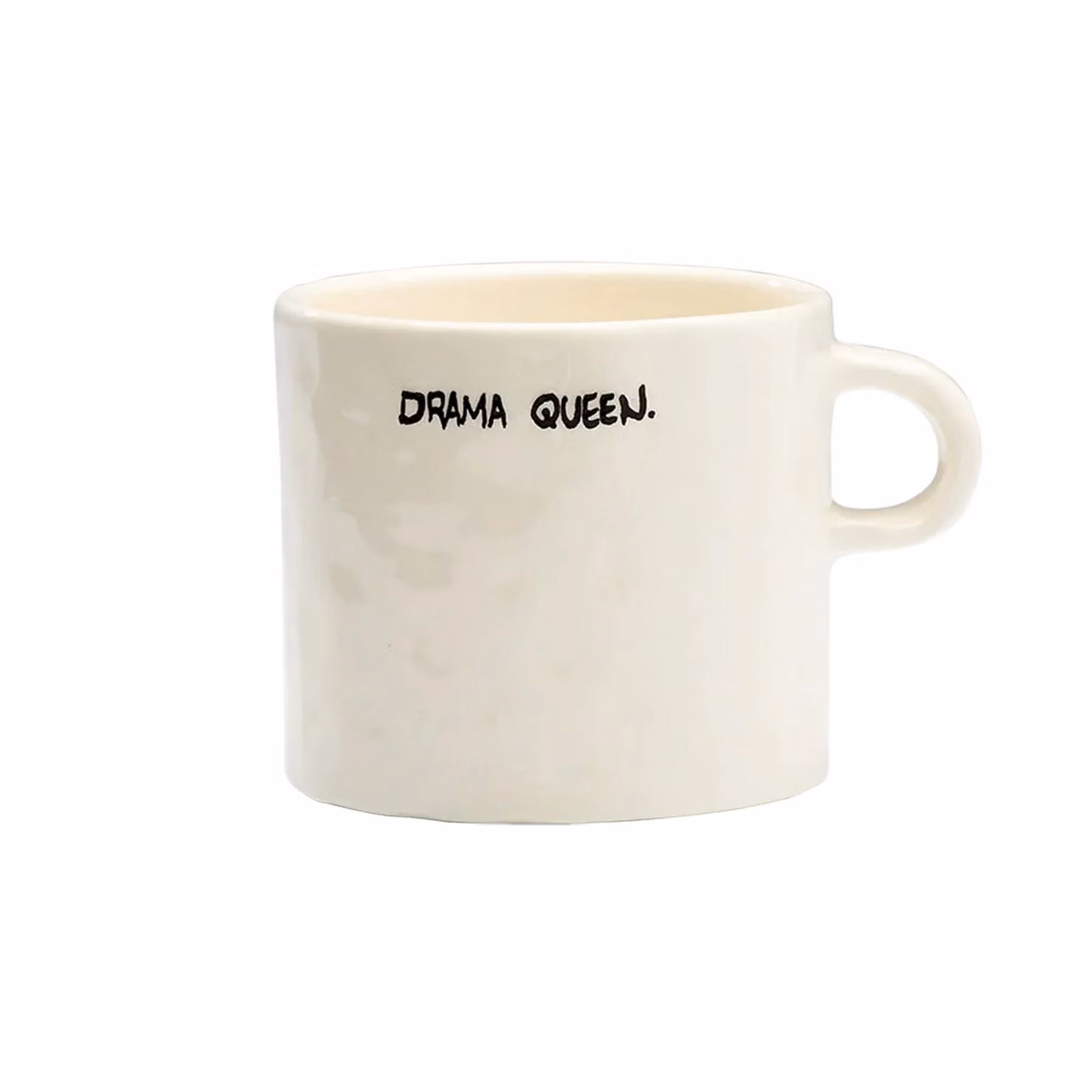 Anna + Nina Drama Queen Ceramic Mug in White
