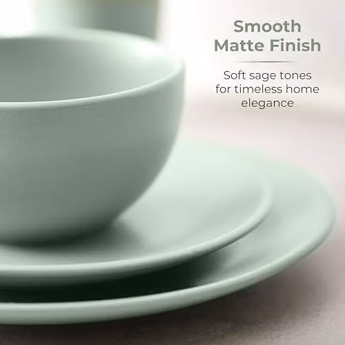 Tower 16 Piece Green Stoneware Dinner Set – 2