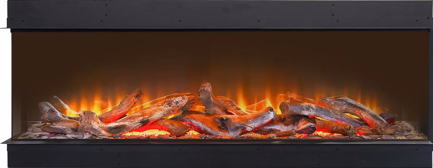 Acantha Fires & Fireplaces Ignis 1500 Corner View Media Wall Electric Fire in Black – 2