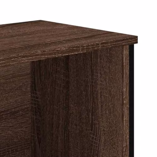 vidaXL Modern Brown Oak Bookcase in Engineered Wood, W: 80 cm, D: 31 cm, H: 137.5 cm – 3