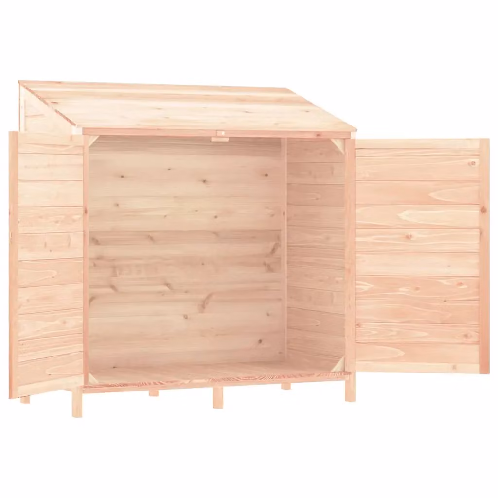 Berkfield Home Rustic Corner Garden Shed in Brown, Solid Wood, W/D/H: 102 x 52 x 112 cm – 2