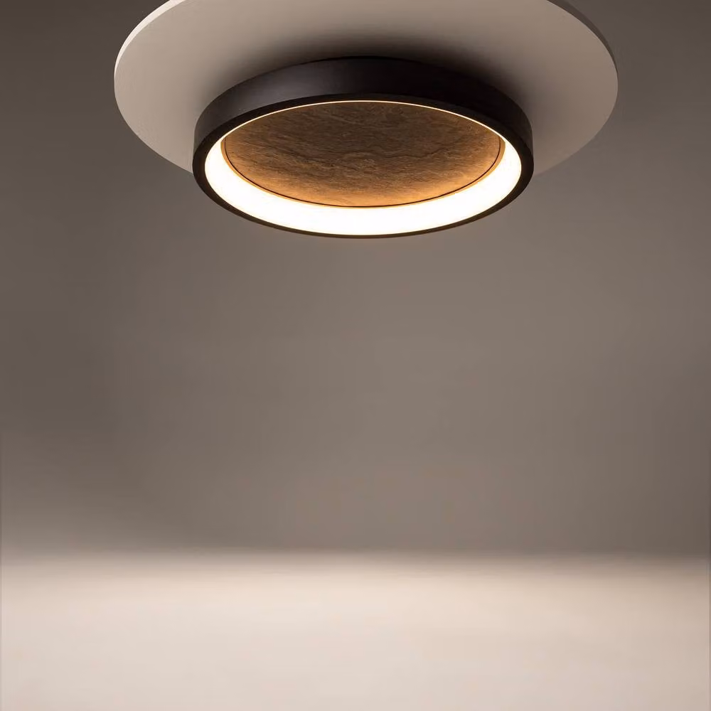 Netlighting Orign Modern Semi Flush Ceiling Light, Black, W: 60 cm, D: 40 cm, 3000K Warm White LED, 450lm – 2