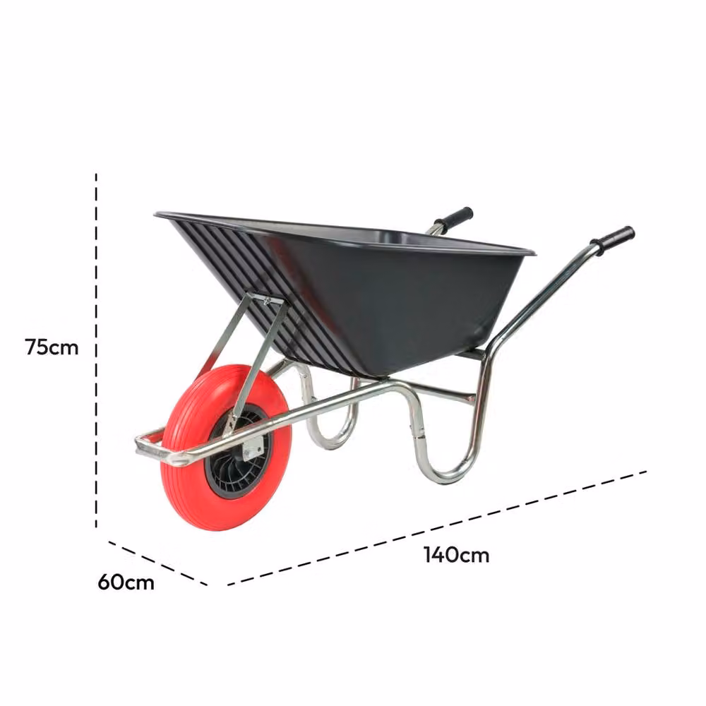 SPETLEK KCT 110L Heavy Duty Garden Wheelbarrow in Black – 3
