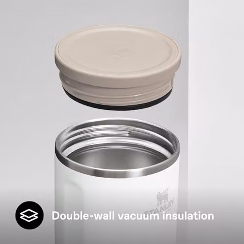 Stanley Adventure To-Go Food Jar 0.53l, White, Insulated and Leakproof Stainless Steel Lunch Container – 3