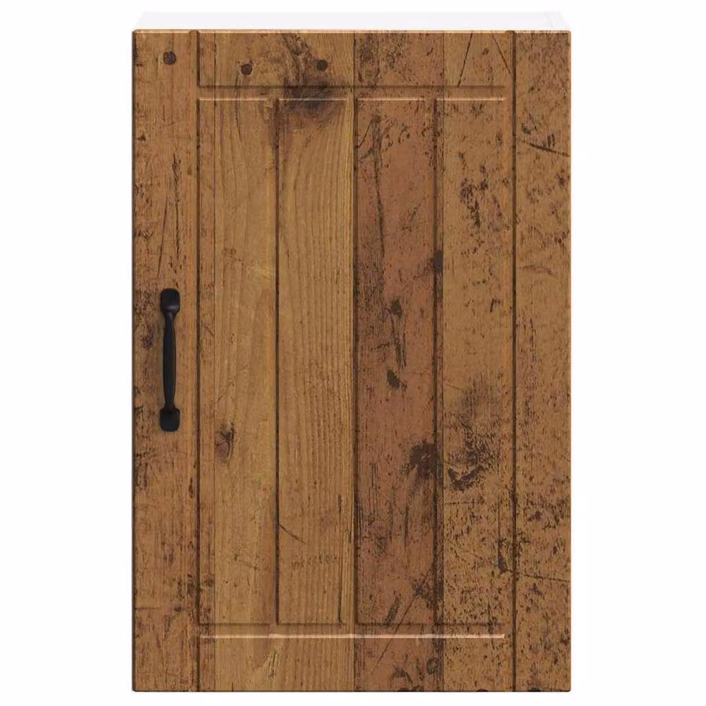 Berkfield Home Lucca Kitchen Wall Cabinet in Brown with Glass Doors – 4