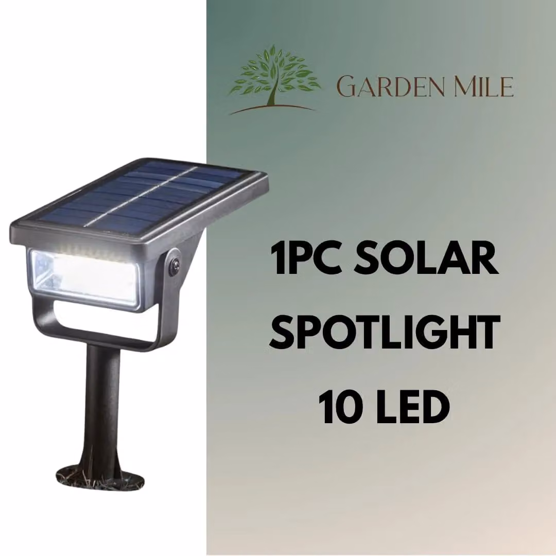 Marco Paul Solar LED Garden Spotlight in Black with Dusk Sensor and Ground Spike – 3