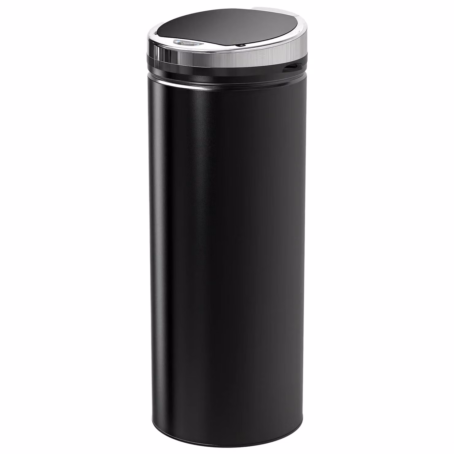 HOMCOM Stainless Steel Automatic Sensor Waste Bin in Black – 9