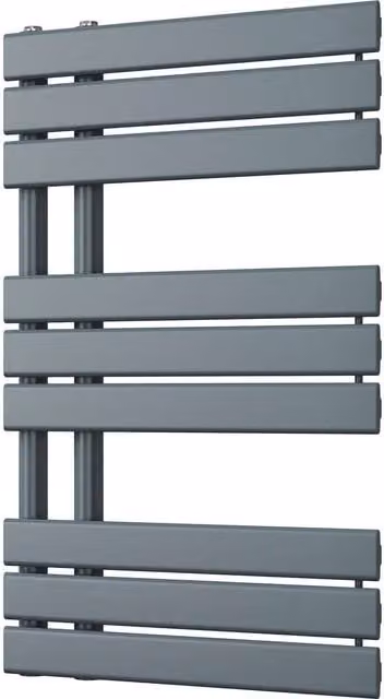 UK Radiators Tristan Anthracite Steel Towel Radiator, Height: 81.6 cm
