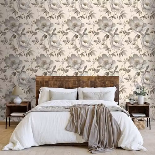 Muriva Alethia Floral Cream and Beige Botanical Wallpaper Roll – 2