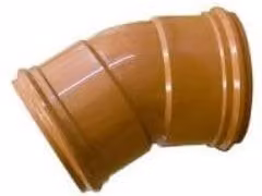 PBSL Group Brown 30 Degree Drainage Bend Double Socket 160mm