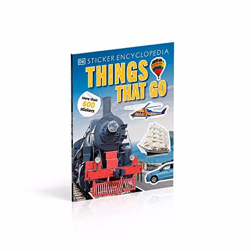 DK Sticker Encyclopedia Things That Go Multicolour Paper Sticker Book with Over 600 Stickers – 3