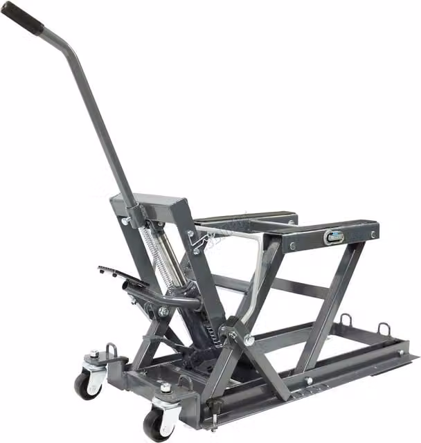 SwitZer 1500lb Hydraulic Motorcycle Stand, Grey