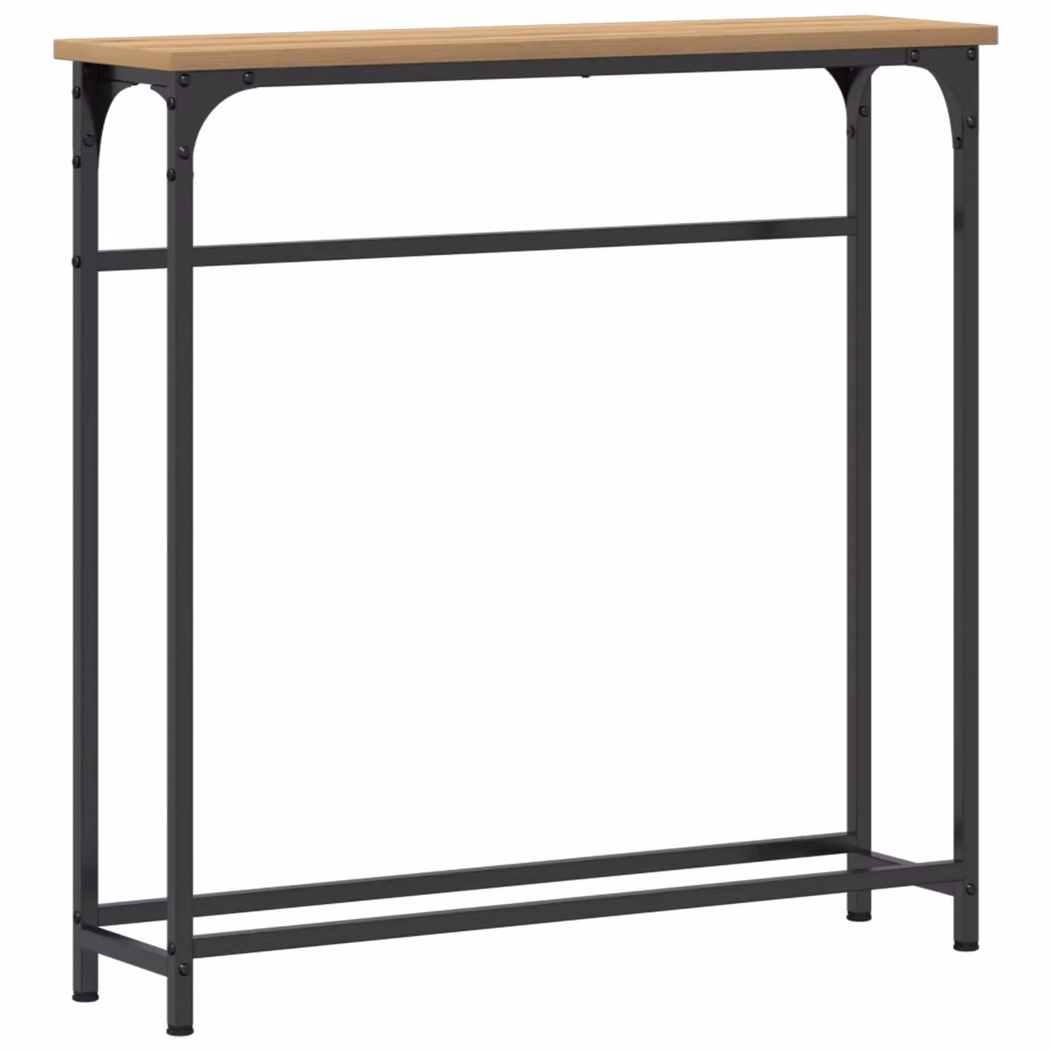 Berkfield Home Artisan Oak Console Table in Brown, W/D/H: 75 x 19.5 x 90 cm – 2