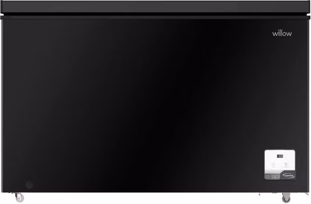Willow 380L Freestanding Chest Freezer, Black