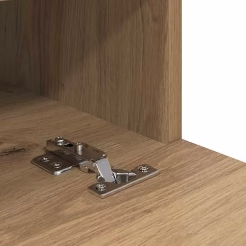 vidaXL Modern Wall-Mounted TV Cabinet in Brown Artisan Oak, W/D/H: 80 x 30 x 30 cm – 3