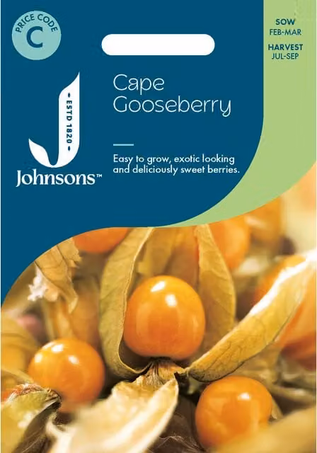 Johnsons Seeds Cape Gooseberry Vegetable Seeds, Orange Fruit