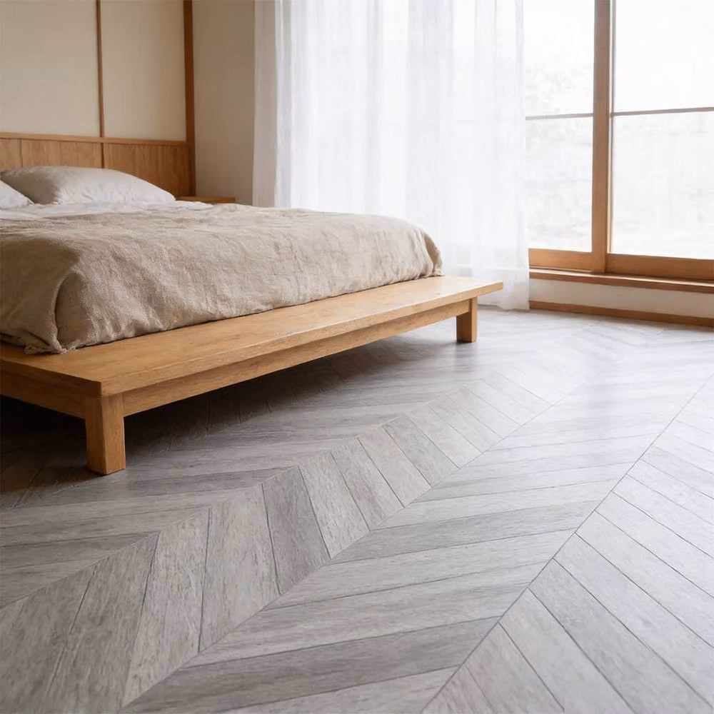 Ventryn 28-Piece Grey Self-Adhesive Textured Vinyl Floor Tiles, W/D: 30.48 x 30.48 cm – 3