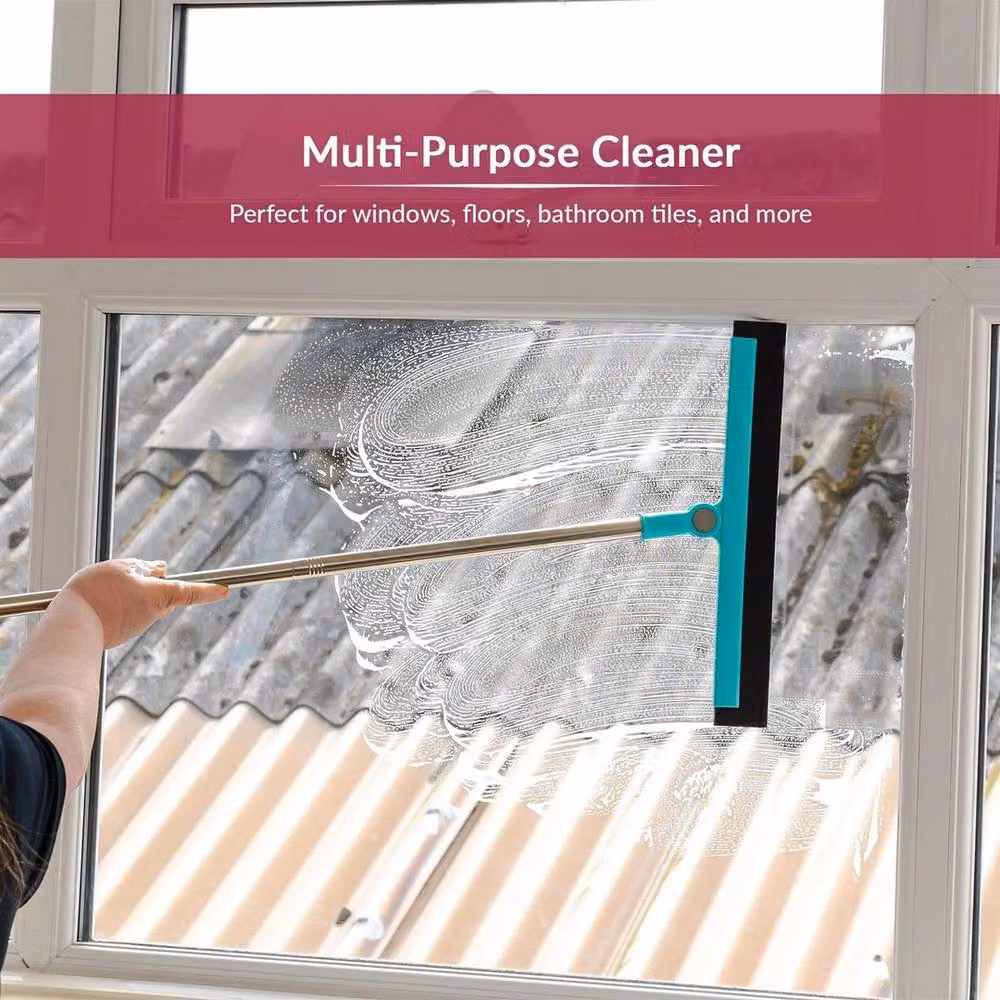 NESTLUNE Blue Floor and Window Squeegee with Extendable Telescopic Handle, W: 15 cm, H: 100 cm – 4