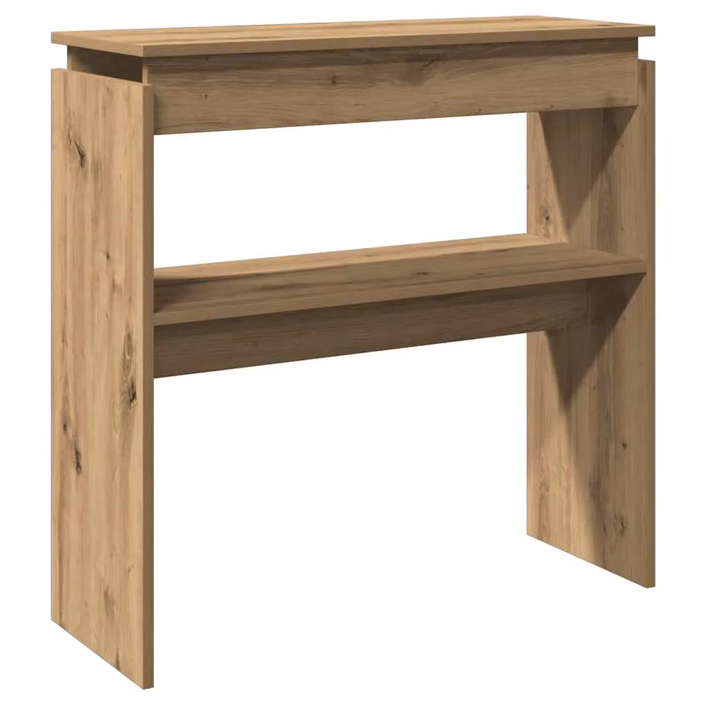 Berkfield Home Artisan Oak Console Table in Brown, W/D/H: 80 x 30 x 80 cm – 2