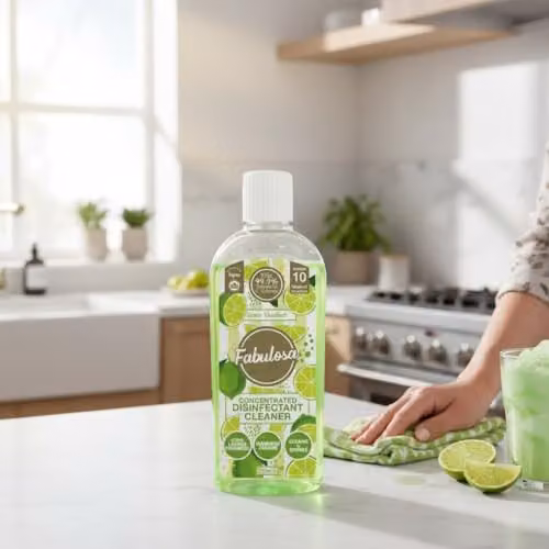 Fabulosa Concentrated Disinfectant Multipurpose Surface Cleaner, Lime Sherbet Scent, 220ml, Green