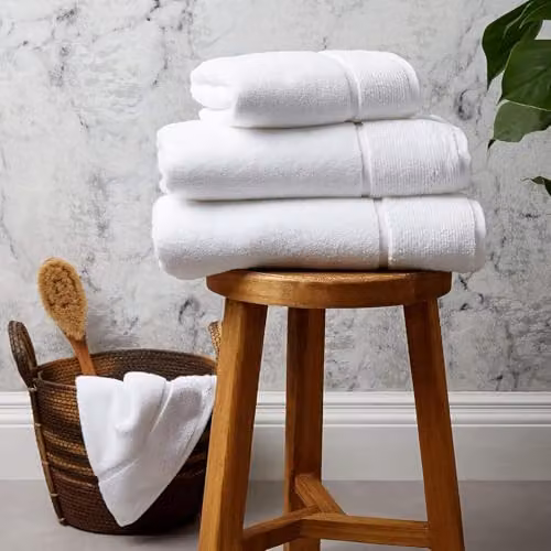 Panda London Organic Bamboo and Cotton Hand Towel in White – 2