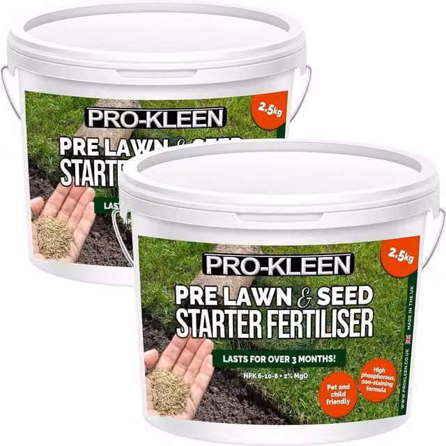 Pro-Kleens White Granulate Pre Lawn and Seed Starter Fertiliser, 5 l
