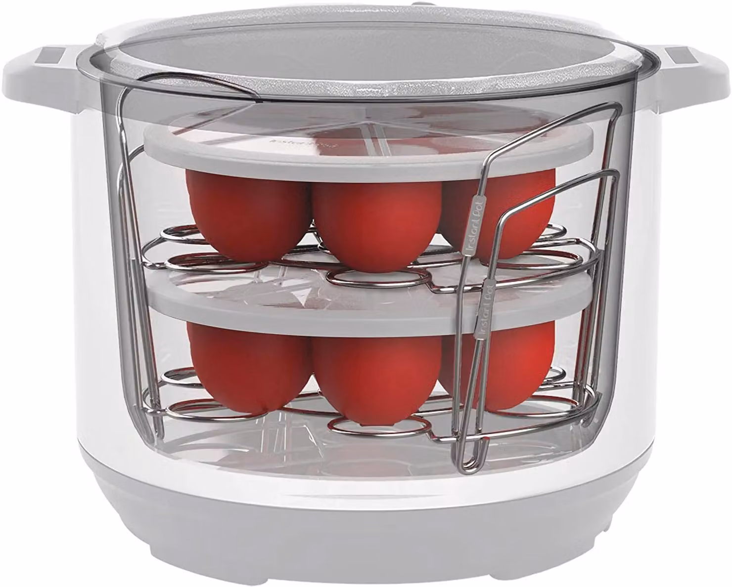Instant Pot Red Silicone Egg Bites Muffin Tray with Lid – 7