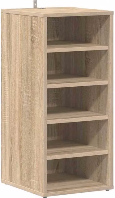 Berkfield Home Sonoma Oak Shoe Cabinet in Beige, W/D/H: 31.5 x 35 x 70 cm – 1