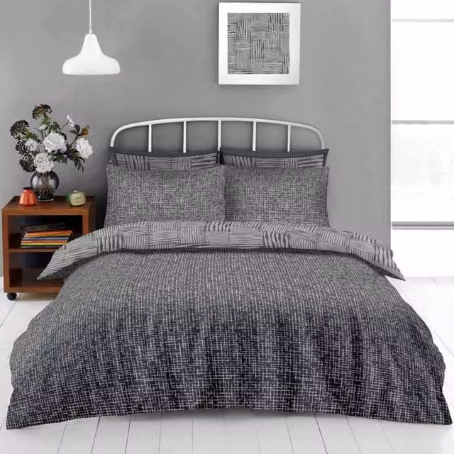GAVENO CAVAILIA Ryder Single Printed Duvet Cover in Grey and Multicolour