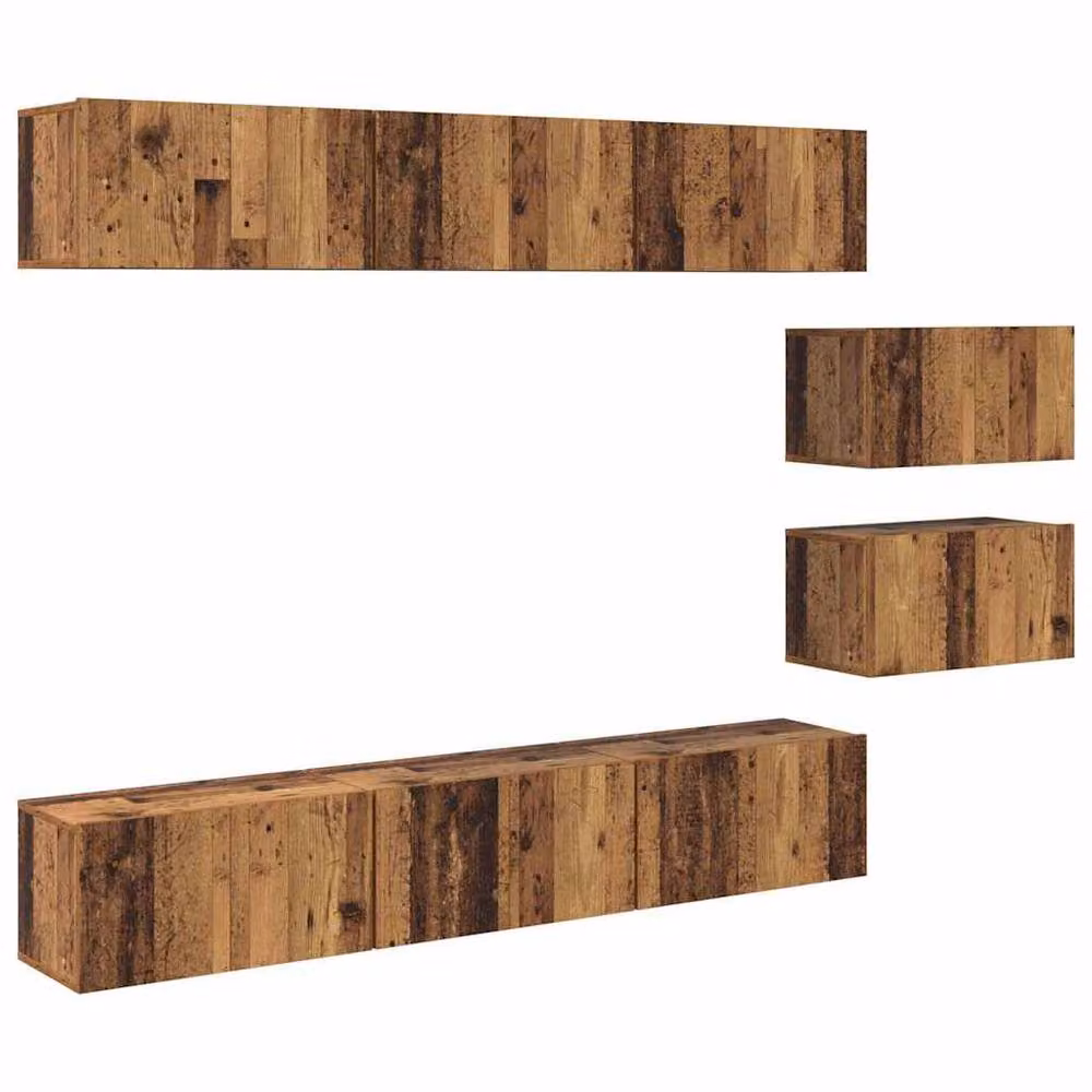Berkfield Home Wall Mounted TV Cabinet in Brown Old Wood, W/D/H: 60 x 30 x 30.5 cm – 3