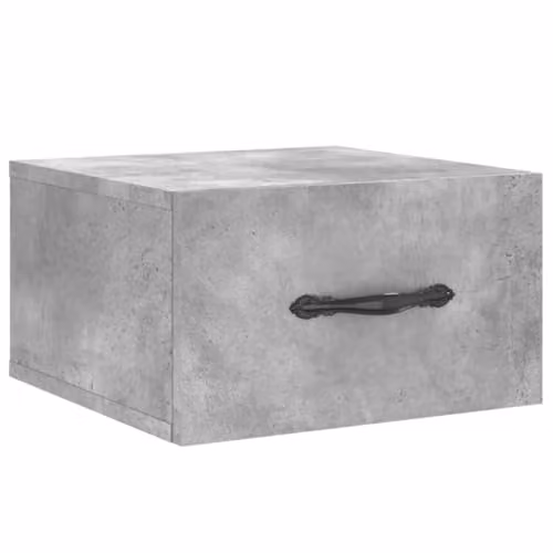 vidaXL Wall-mounted Bedside Cabinet, Grey, W/D/H: 35 x 35 x 20 cm – 1