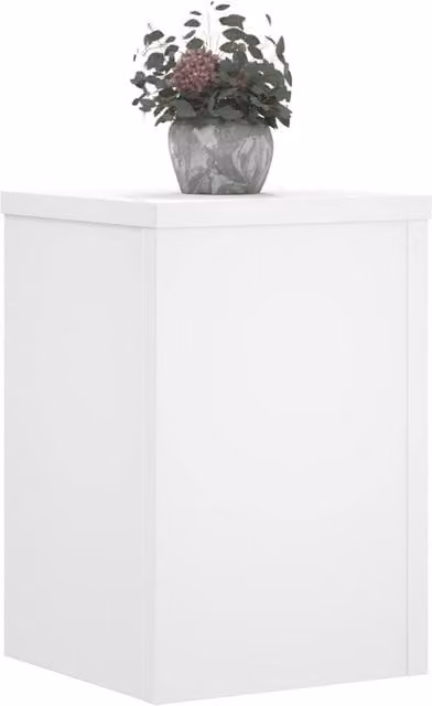 Berkfield Home Plant Stands, 2 Pack, White, W/D/H: 25 x 25 x 35 cm – 1
