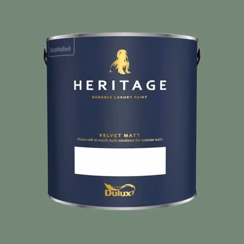 Dulux Heritage Matt Dispersion Paint in Grass Green, 2.5l – 2