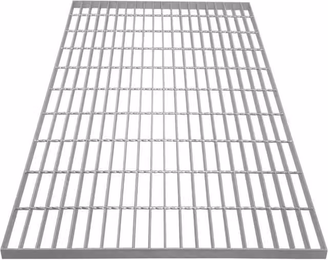Monstershop Galvanised Grating in Silver W/D/H: 100 x 70 x 0.4 cm