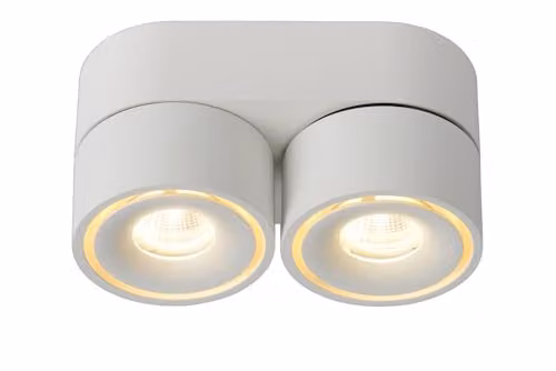 Lucide Yumiko Dimmable Surface Mounted LED Ceiling Spotlight, White