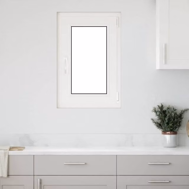 Berkfield Home RISOR Basement Tilt and Turn Window, White, W: 50 cm, H: 75 cm